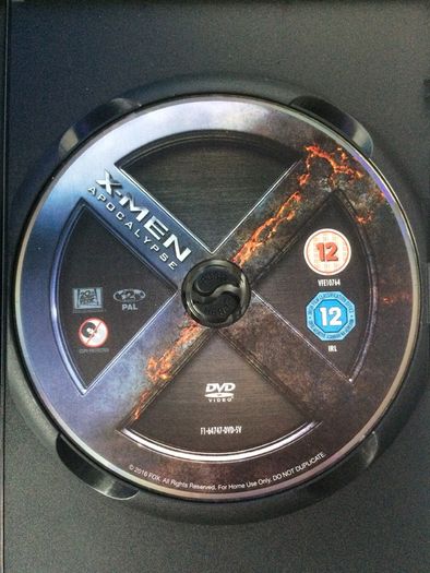 X-Men: Apocalypse (Marvel) [2016] James McAvoy, Michael Fassbender, Jennifer Lawrence, Oscar Isaac, Nicholas Hoult, Rose Byrne, Tye Sheridan, Sophie Turner, Olivia Munn & Lucas Till  [Movie DVD]