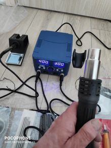 800W SMD Soldering Station Quick Heat Electric Hot Air Gun 2 in 1 Led Display Electric Soldering Iron BGA Rework Welding Station