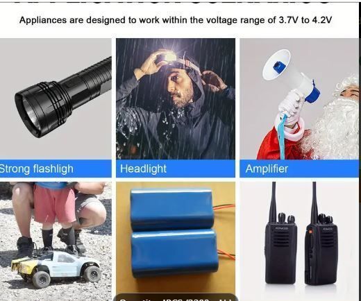 2200mAh Rechargeable 18650 Battery - USB Charging