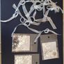 Three Bags of Silver Snow Flakes & 12 Silver Bows Image 3