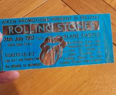 Rolling Stones replica concert ticket