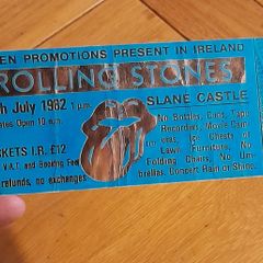 Rolling Stones replica concert ticket