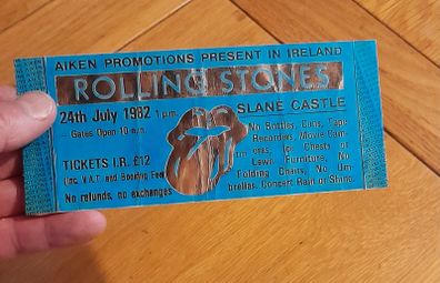 Rolling Stones replica concert ticket