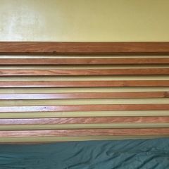 King size Heavy Oak sleigh bed