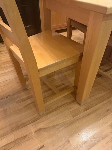 Dining table and chairs