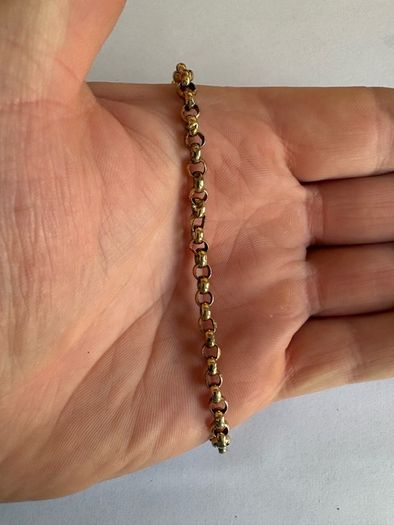 9k gold T bar chain / necklace