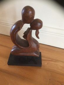 Wooden statue