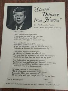 John F Kennedy.