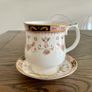 China fine bone teacup and saucer Queen's Olde England Vintage Antique Image 3