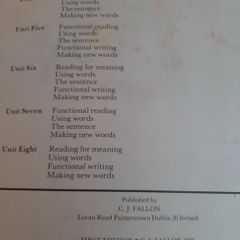 old Fallons school work book 1986