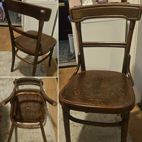 Vintage refurbished bentwood chairs