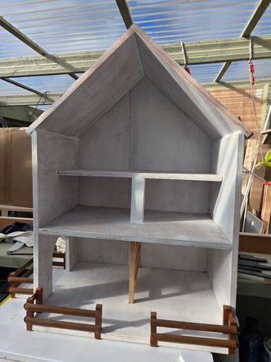 Farmhouse Dollhouse wooden brand new