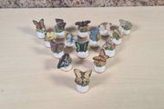 Scotland Direct Butterfly thimble set collection x 15 Sutherland England vintage