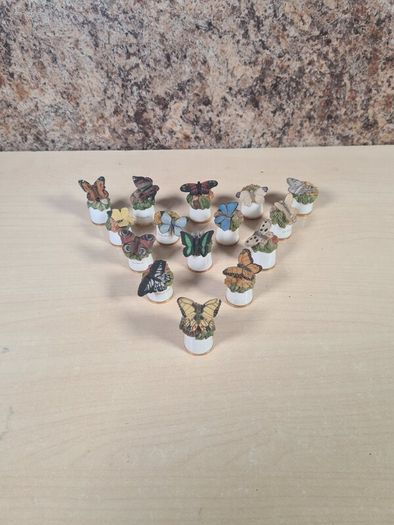 Scotland Direct Butterfly thimble set collection x 15 Sutherland England vintage