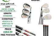 Callaway Mack Daddy CB Wedges Aw 50.12 &amp; Sw 54.14 &amp; Lw 58.12 / KBS Hi-Rev 2.0 105 Wedge