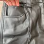 Black leather style trousers Image 2