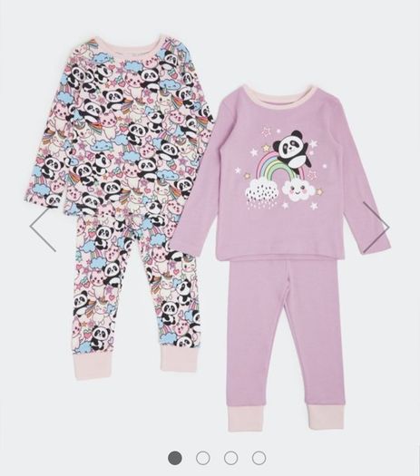 baby girl 2 pack pyjamas set