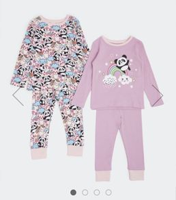 baby girl 2 pack pyjamas set