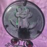 Frog design metal and glass tea light candle holder Image 3