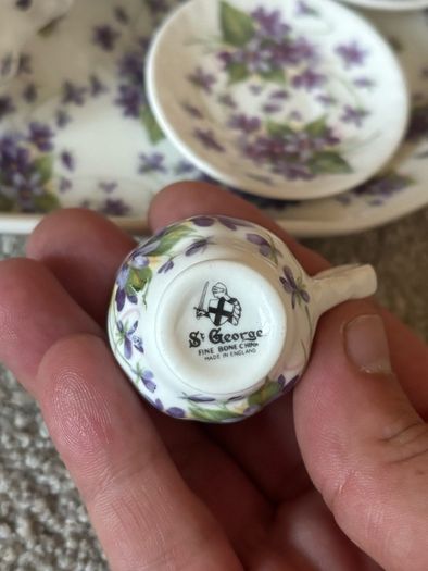 vintage St George miniature porcelain tea set