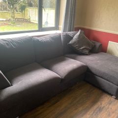 Grey L-Shaped Couch