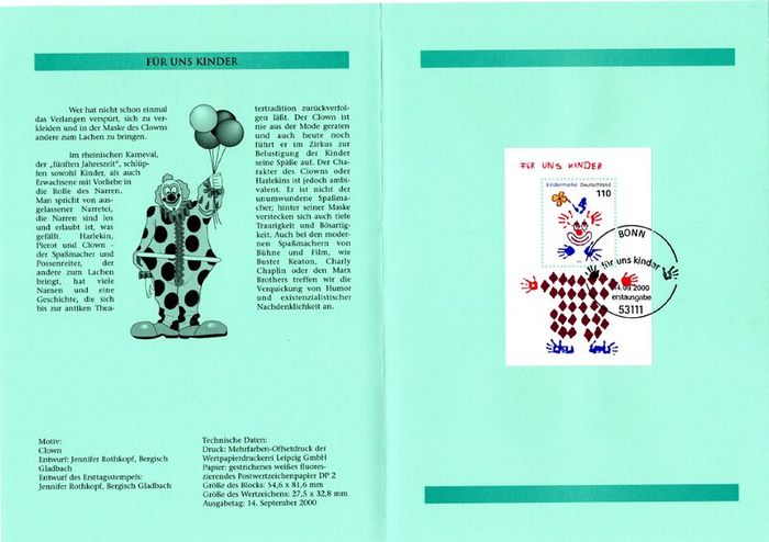 1999 Bundes Republic Deutschland (Germany) Federal Annual Stamp EFT Collection with 51 images of contents