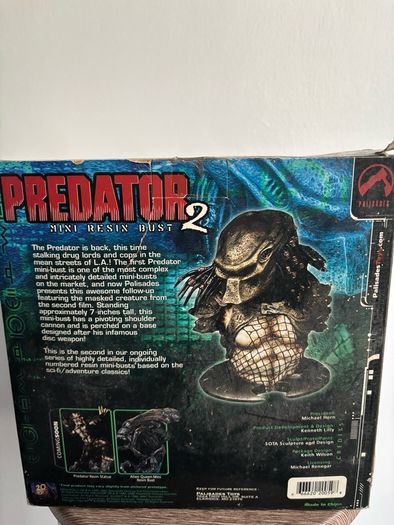 Palisades Predator and Predator 2 Mini Resin Busts