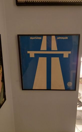 Kraftwerk - Autobahn - framed 1974 album cover