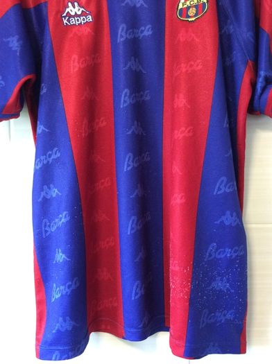 FC Barcelona Jersey. Official Kappa Mens Home Jersey. Season 1995-1997. Original From The Time. Not A Modern Day Remake.