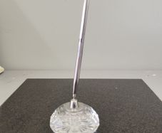 waterford crystal paperweight pen