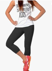 Brand new H&M black Leggings Womens 3/4 Length size M UK12 EU40 Postage included