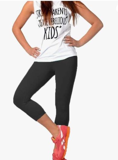 Brand new H&M black Leggings Womens 3/4 Length size M UK12 EU40 Postage included