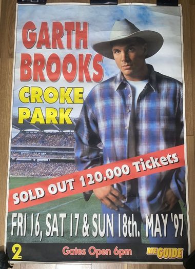 Original Garth Brooks ad poster May 1997