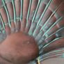 Solid Copper Scallop Seashell CatchAll Tray or Decorative Wall Art Image 8