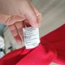 Red knitted short sleeve top fits size SM new Image 5