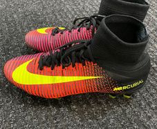 Nike Mercurial Superfly V Fg Total Crimson Uk7 Used Soccer Football Boots