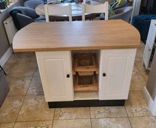 Kitchen Island + Bar Stools