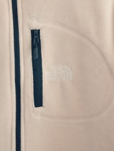 fleecy jacket unisex, beige color, size S but will fit for M