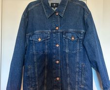 7 For All Mankind Denim Jacket Hardly worn size M