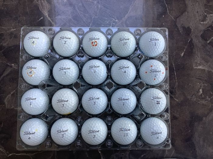 Titleist ProV1 golf balls (20) in excellent condition.