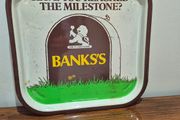 Vintage Bank's beer milestone tin serving tray