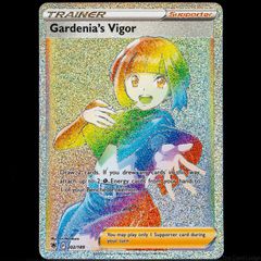 Gardenia's Vigor 202/189 Rainbow Secret Hyper Holo Rare SWSH Astral Radiance Pokemon Card