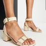 London Rebel block heel sandals size 4 Image 2