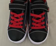 Boys Black & Red flame print Heelys size 13UK/EU 32