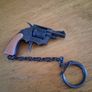 Vintage capgun revolver keyring Image 2