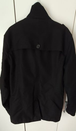 Jack & Jones Premium Collection Max Black Double Breasted Jacket Coat Size L