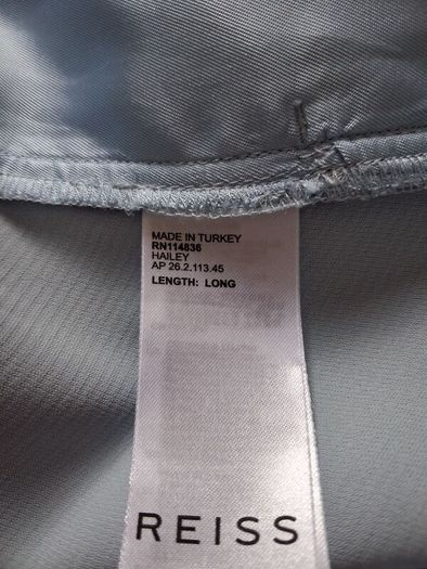 Reiss Hailey Pull On Trousers - Ice Blue - UK 10L - RRP 140