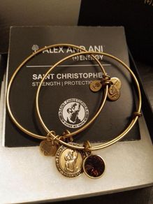 Reduced - 2 x Alex & Ani bronze/ gold bangles