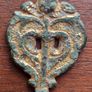 5-7th c. Anglo Saxon Gilt Carved Chip Mount. Image 6