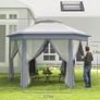 3 x 4m Gazebo with Curtains Metal Frame Water and UV-resistant Image 2